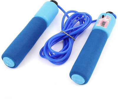 

QUINERGYS Resettable Counter Adjustable Skipping Jump Jumping Rope Freestyle Skipping Rope(Purple, Length: 320 cm), Multicolor-65