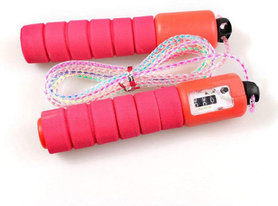 

QUINERGYS ™ Jump Rope with Counter and Comfortable Handles Speed Skipping Rope(Red, Length: 320 cm), Multicolor-120