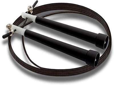 

QUINERGYS ™ Premium Quality Plastic Jump Rope - Skipping Rope Speed Skipping Rope(Black, Length: 320 cm), Multicolor-537