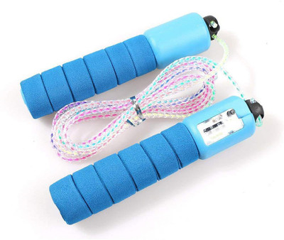 

QUINERGYS ™ 8.8 Feet Skipping Rope Adjustable Jump Rope Fitness with Counter Speed Skipping Rope(Blue, Length: 320 cm), Multicolor-112