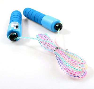 

QUINERGYS ® Sponge Handle Fitness Digital Counter Skipping Jumping Rope Freestyle Skipping Rope(Blue, Length: 320 cm), Multicolor-111
