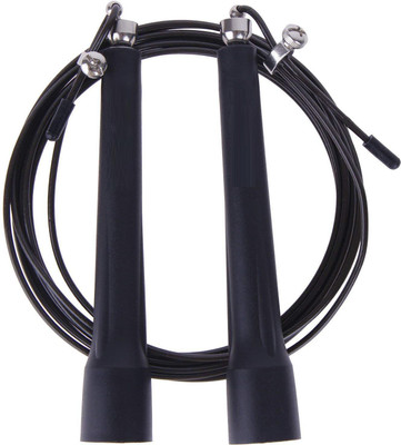 

QUINERGYS ® Speed Rope, Silicone Grip, Boxing Skipping Rope- Endurance for Workout Speed Skipping Rope(Black, Length: 320 cm), Multicolor-523