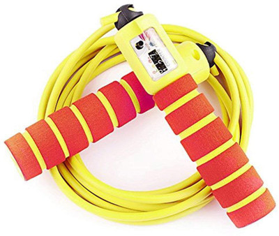 

QUINERGYS New Sports 26984 – Skipping Rope with Counter, 210 cm Freestyle Skipping Rope(Yellow, Length: 320 cm), Multicolor-77