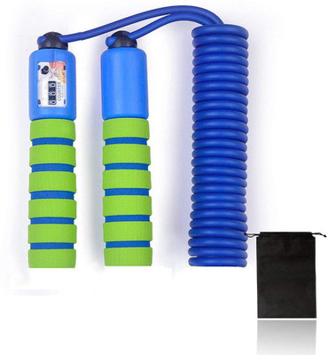 

QUINERGYS ® Adjustable Rope with Counter timer for Fitness Workouts Fat Burning Freestyle Skipping Rope(Multicolor, Length: 320 cm), Multicolor-792