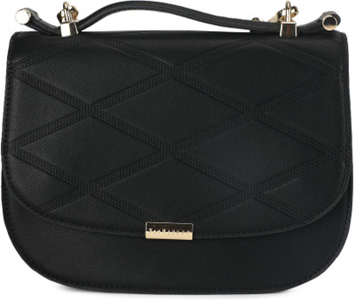 

Van Heusen Women Casual Black PU Sling Bag
