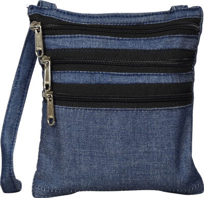 

YELA Girls Casual Blue Denim Sling Bag