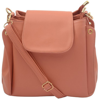 

Ayeshu Women Casual Pink PU Sling Bag