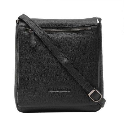 

Calfnero Women Casual Black Genuine Leather Sling Bag