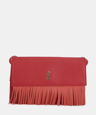 

Global Desi Girls Casual Red PU Sling Bag