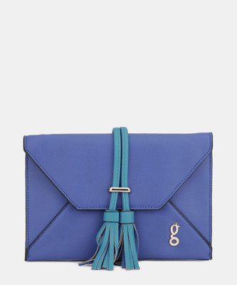 

Global Desi Girls Casual Blue PU Sling Bag