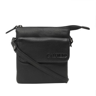 

Calfnero Women Casual Black Genuine Leather Sling Bag