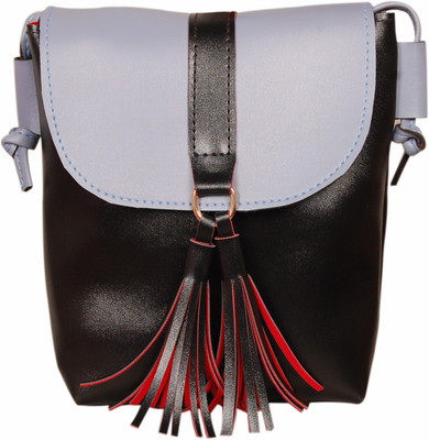 

Pekian Girls Evening/Party, Casual, Formal, Sports Black PU Sling Bag