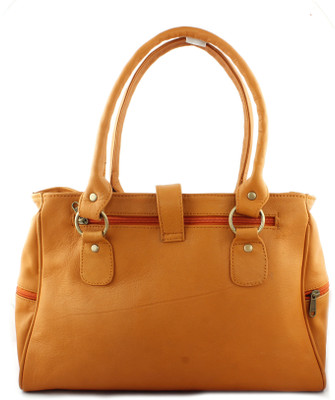 

T Square Women Casual Tan Leatherette Hand-held Bag