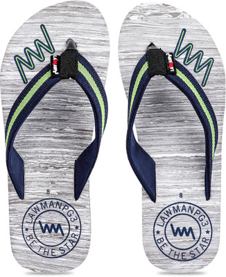 

LAWMAN PG3 Flip Flops, Grey & green