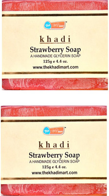 

KHADI MART Strawberry Soap - (Pack of 2)(250 g, Pack of 2)