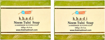 

KHADI MART Neem Tulsi Soap - (Pack of 2)(250 g, Pack of 2)