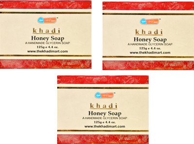 

KHADI MART Honey Soap - (Pack of 3)(375 g, Pack of 3)