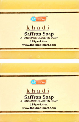 

KHADI MART Saffron Soap - (Pack of 2)(250 g, Pack of 2)