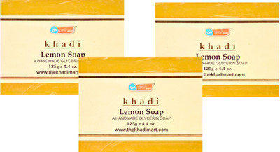 

KHADI MART Lemon Soap - (Pack of 3)(375 g, Pack of 3)