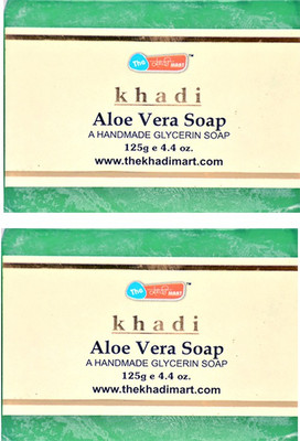 

KHADI MART Aloe Vera Soap - (Pack of 2)(250 g, Pack of 2)