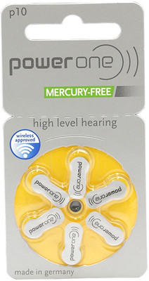 

Power One SIZE 10 HEARING AID BATTERIES (60 PCS) YELLOW SIZE 10 Stethoscope Case(Yellow)