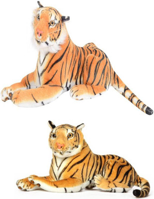 

Speoma TIGER ANIMAL SOFT TOY [40CM AND 49CM] PACK OF 2 - 49 cm(Multicolor)