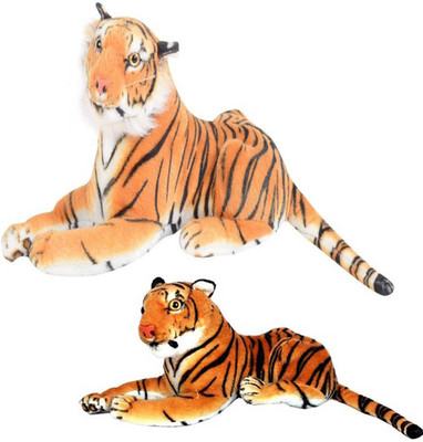 

Speoma TIGER ANIMAL SOFT TOY [30CM AND 49CM] PACK OF 2 - 49 cm(Multicolor)
