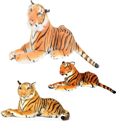 

Speoma TIGER ANIMAL SOFT TOY PACK OF 3 [32CM,40CM AND 49CM] - 49 cm(Multicolor)