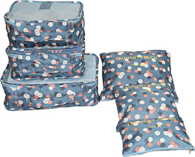 

kuber industries 6 Pieces Travelling Mesh Laundry Pouch/Cloth Organizer Storage Bag -CTKTC1458(Grey)