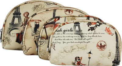 

MPK PERFECT Cosmetic Pouch(Multicolor), Shaded cream with brown