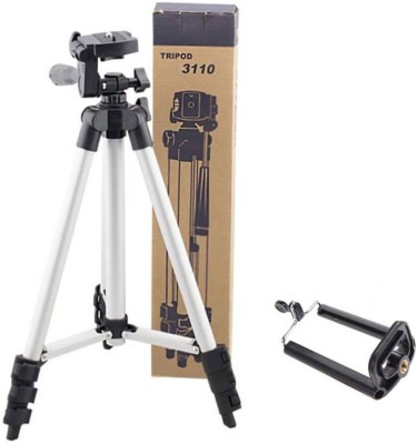 

Buy Genuine Tripod 3110 Portable & Foldable Mobile Camera Tripod with Mobile Clip Holder Compatible with All Smartphones Tripod Kit(Multicolor, Supports Up to 3000)