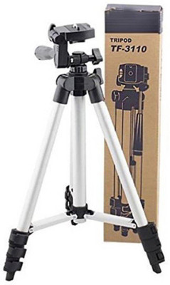 

MobFest Tripod-3110 40.2 Inch Portable Camera Tripod With Three-Dimensional Head & Quick Release Tripod(Black, Silver, Supports Up to 1000)
