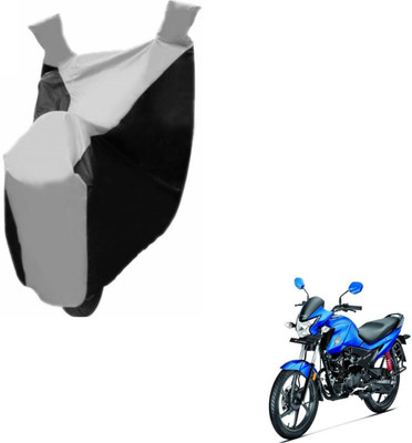 NIKS Two Wheeler Cover for Honda(Livo, Black, Silver)