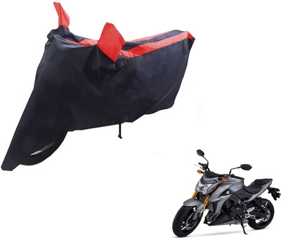 NIKS Two Wheeler Cover for Suzuki(GSX, Black, Red)