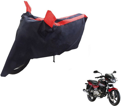 NIKS Two Wheeler Cover for Bajaj(Pulsar 180 DTS-i, Black, Red)