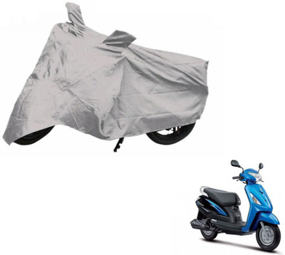 NIKS Two Wheeler Cover for Suzuki(Zeus, Silver)
