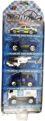 

Johnnie Boy Premium Metal HOT Die-Cast Super City Police Metal Car Series Set Of 5 Toy Car(Multicolor)