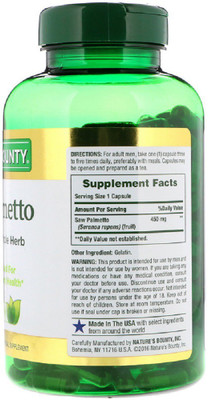 

Nature's Bounty Nature's Bounty, Saw Palmetto(250 No)