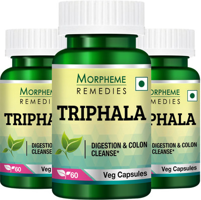 

Morpheme Remedies Triphala Extract 500 mg (Pack Of 3)(180 No)
