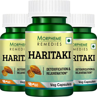 

Morpheme Remedies Haritaki 500mg Extract (Pack of 3)(180 No)