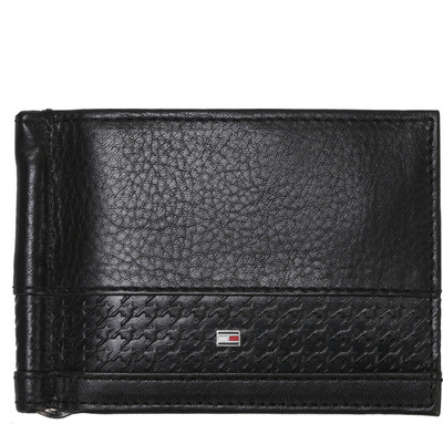 

Tommy Hilfiger Men Black Genuine Leather Money Clip(6 Card Slots)