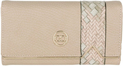 

Gio Collection Women Beige Artificial Leather Wallet(6 Card Slots)