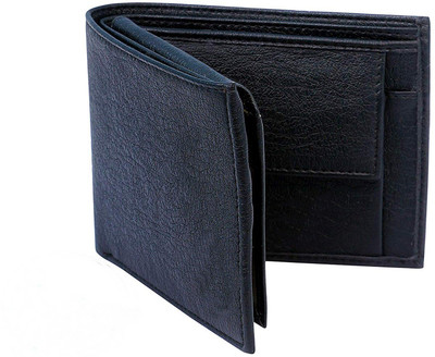 

LAER Boys Black Genuine Leather Wallet(11 Card Slots)