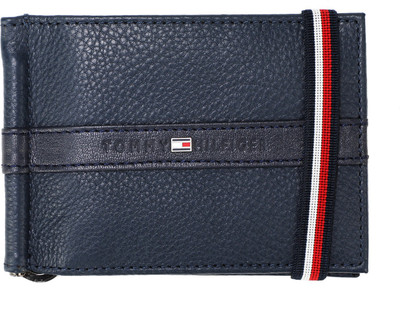 

Tommy Hilfiger Men Blue Genuine Leather Money Clip(6 Card Slots)