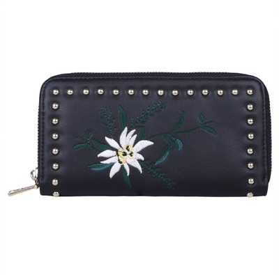 

Giordano Women Evening/Party Black Artificial Leather Wallet(12 Card Slots)