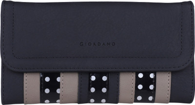 

Giordano Women Casual Black Artificial Leather Wallet(2 Card Slots)