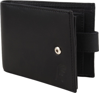 

Rosset Men Casual Black Genuine Leather Wallet(6 Card Slots)