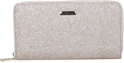 

Giordano Women Casual Silver Genuine Leather Wallet(6 Card Slots), Gold