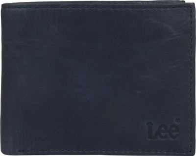 

Lee Men Formal Blue Genuine Leather Wallet(3 Card Slots), Navy