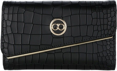 

Gio Collection Women Black Artificial Leather Wallet(4 Card Slots)